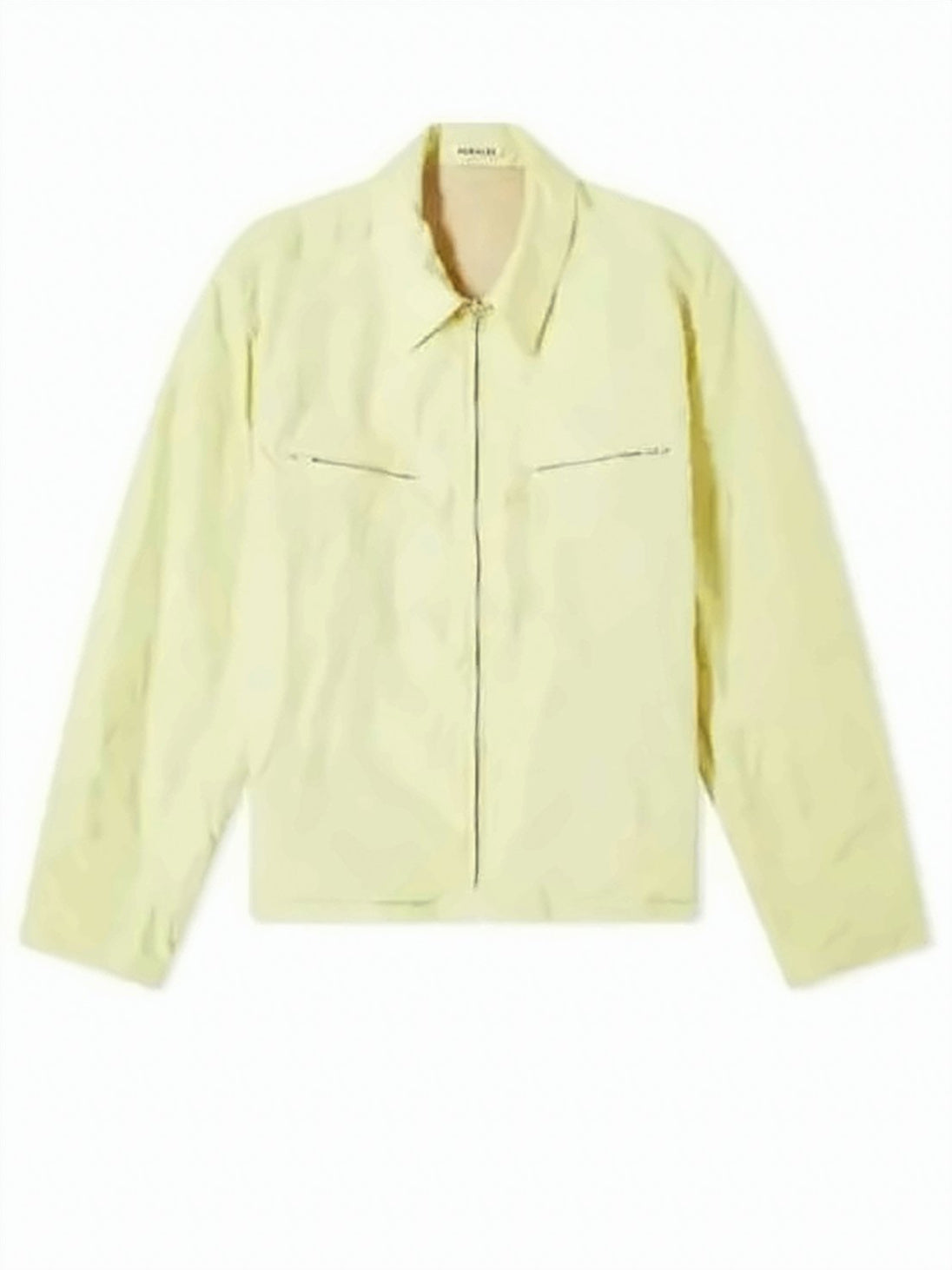 Relaxed Fit Wool Jacket with Classic Collar