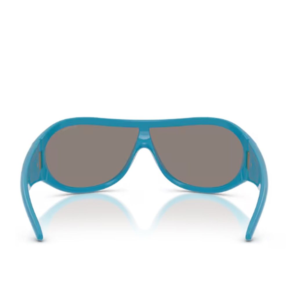 Oversized Mask Sunglasses with Glossy Acetate Frame