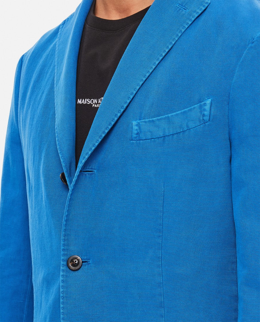 Single-Breasted Jacket 2 Buttons In Cotton Canvas