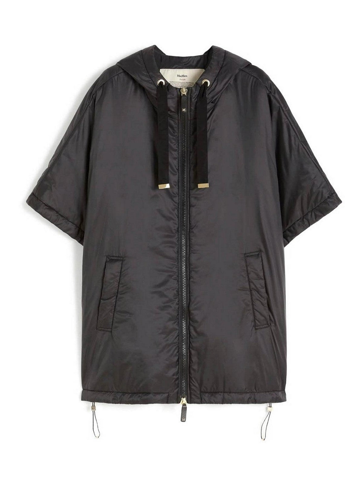 Short-Sleeve Padded Jacket with Hood