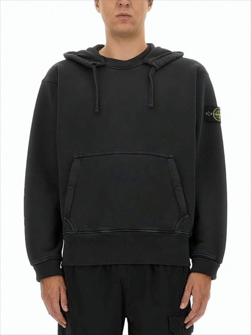 Black Hoodie with Adjustable Drawstring