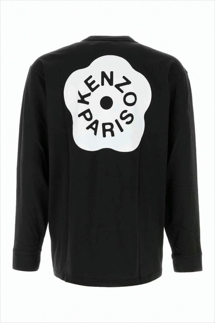 Relaxed Fit Long-Sleeve T-Shirt With Floral Graphics