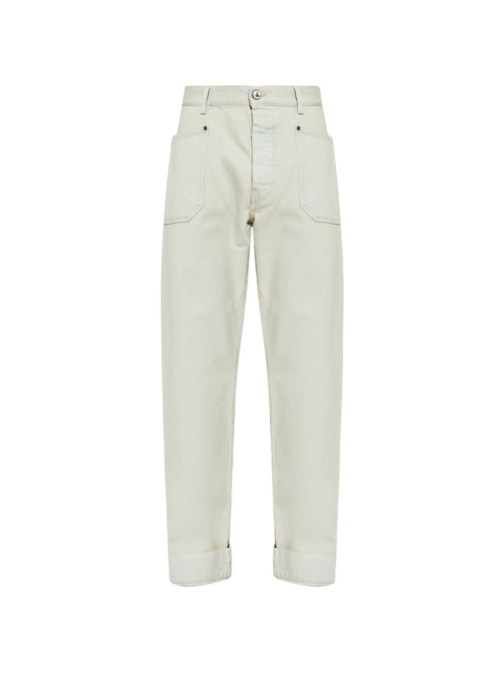 Relaxed Fit Straight Leg Denim Jeans