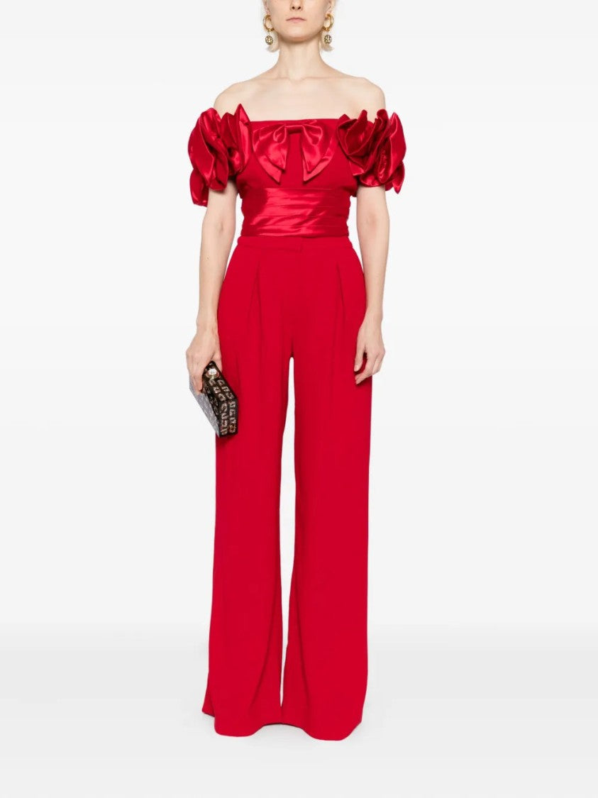 High-Waisted Straight-Cut Tailored Pants