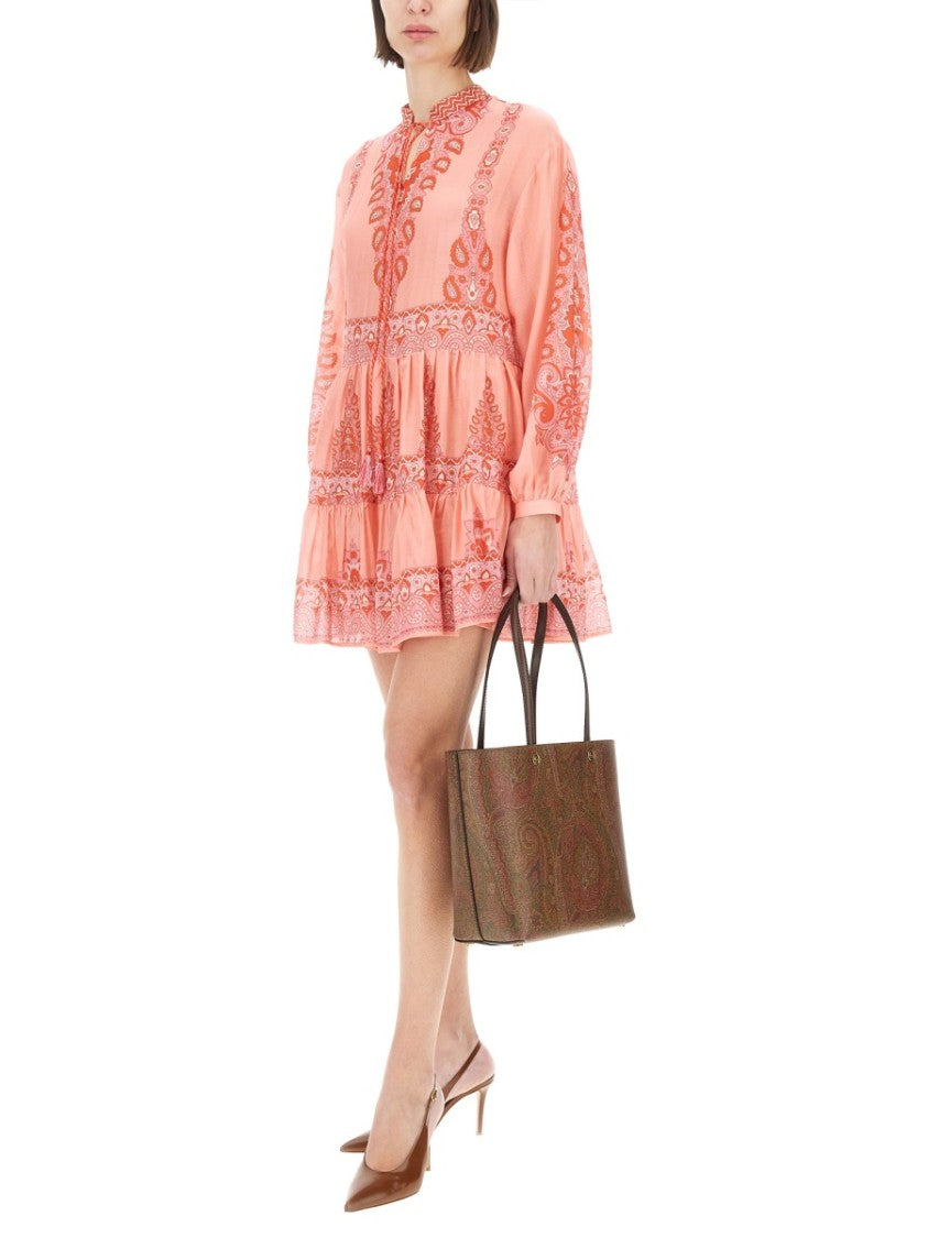 Relaxed Fit Tiered Mini Dress