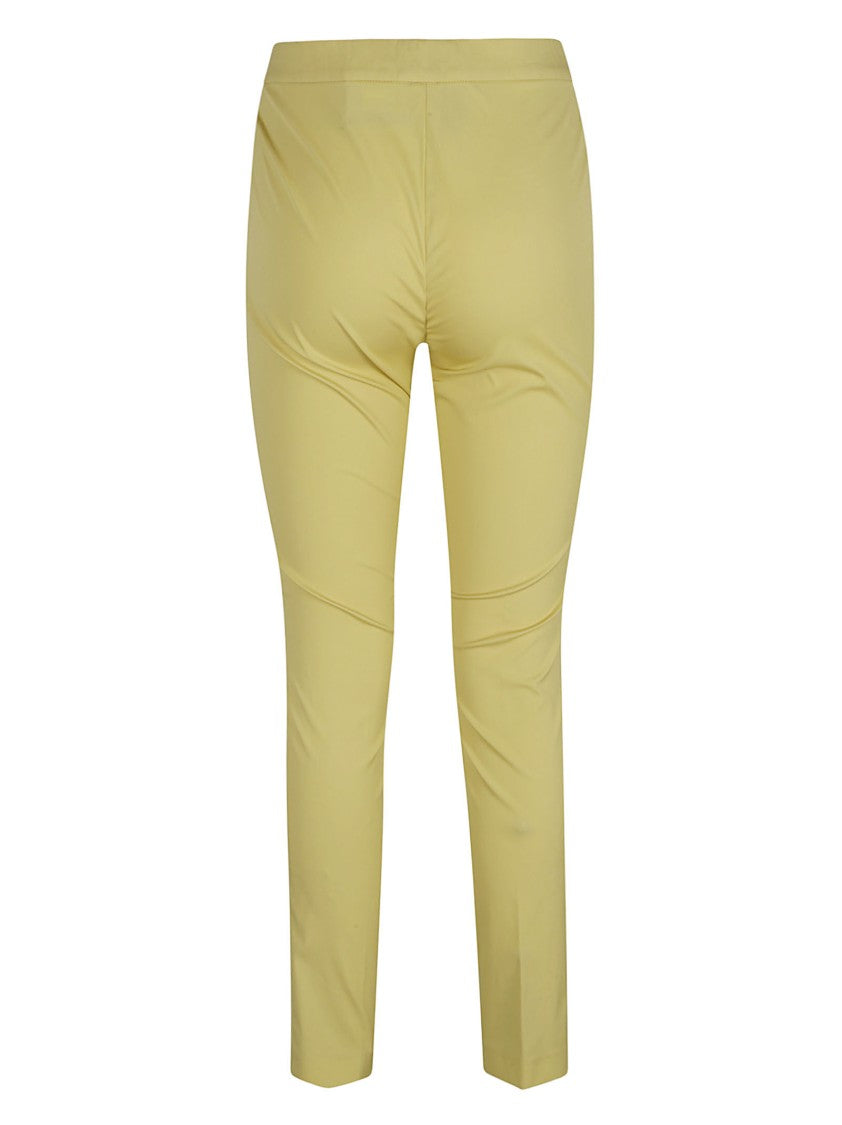 Fitted Trousers With Elastic Waistband