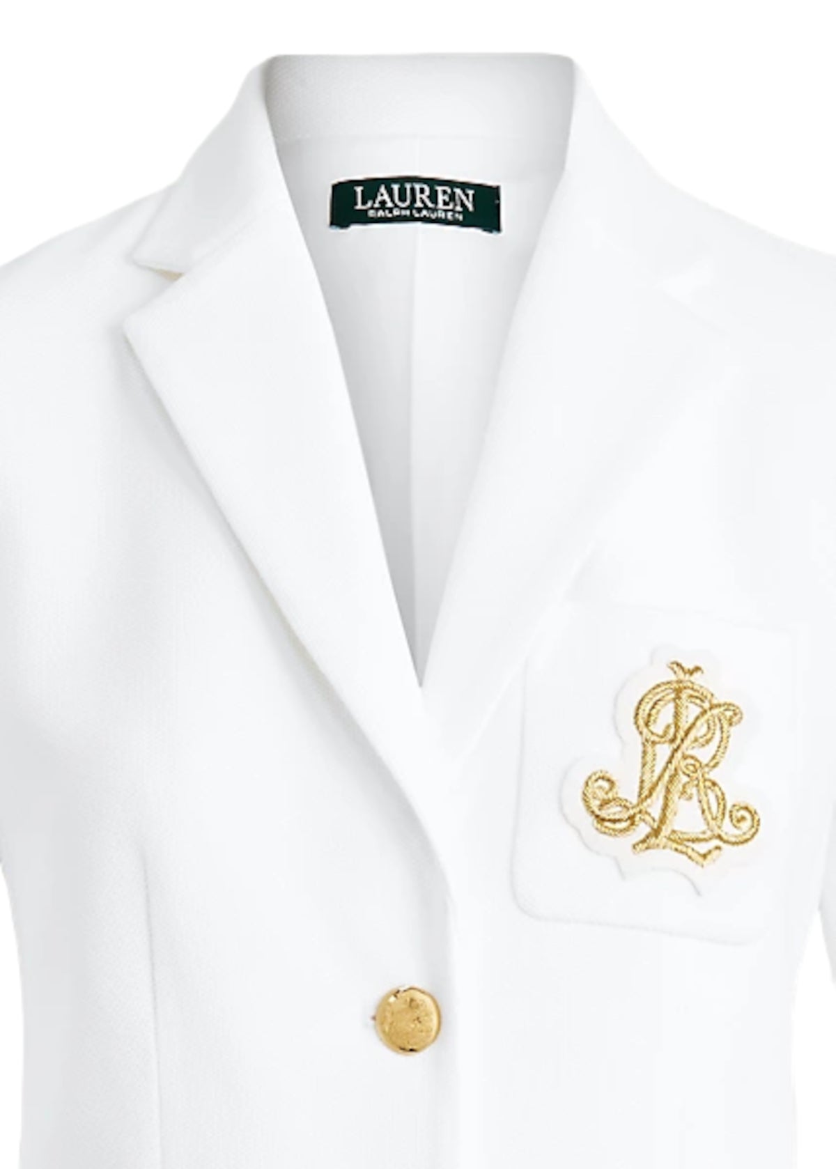 White Sportswear Pique Lined Jacket