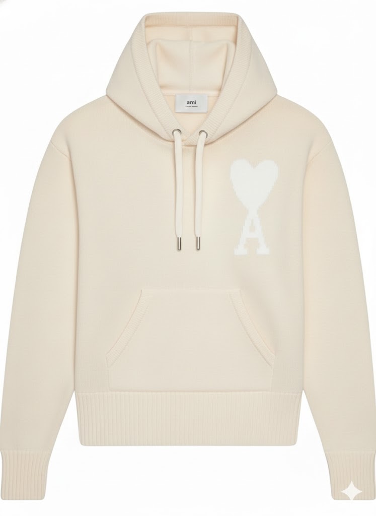 Relaxed Fit Hoodie Sweater with Central Kangaroo Pocket