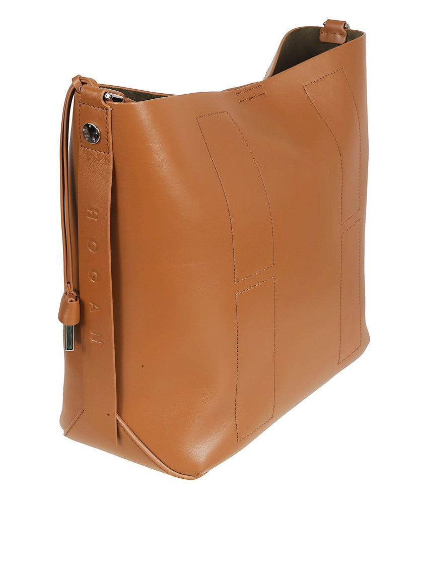 Structured Calfskin Bag With Detachable Strap