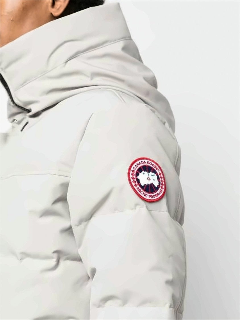 Quilted Down Jacket with High Collar