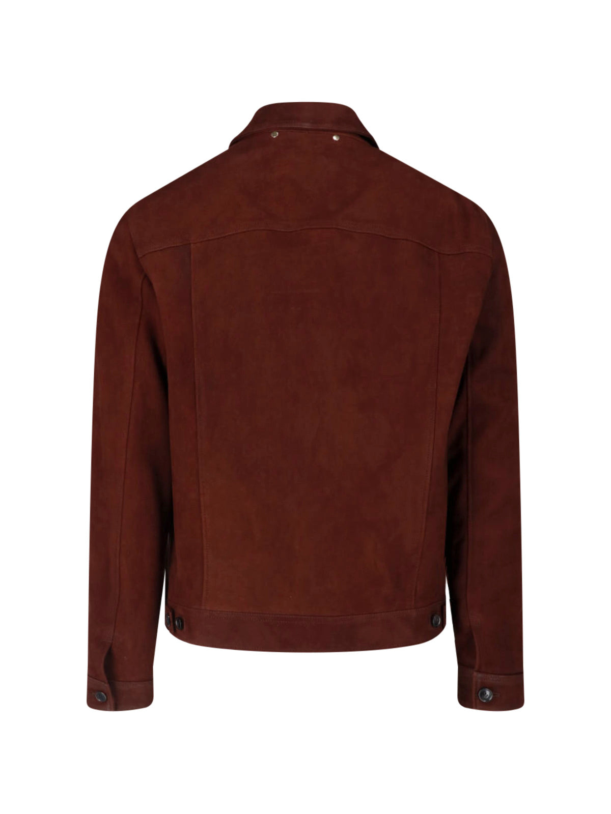 Brown Classic Collar Suede Jacket