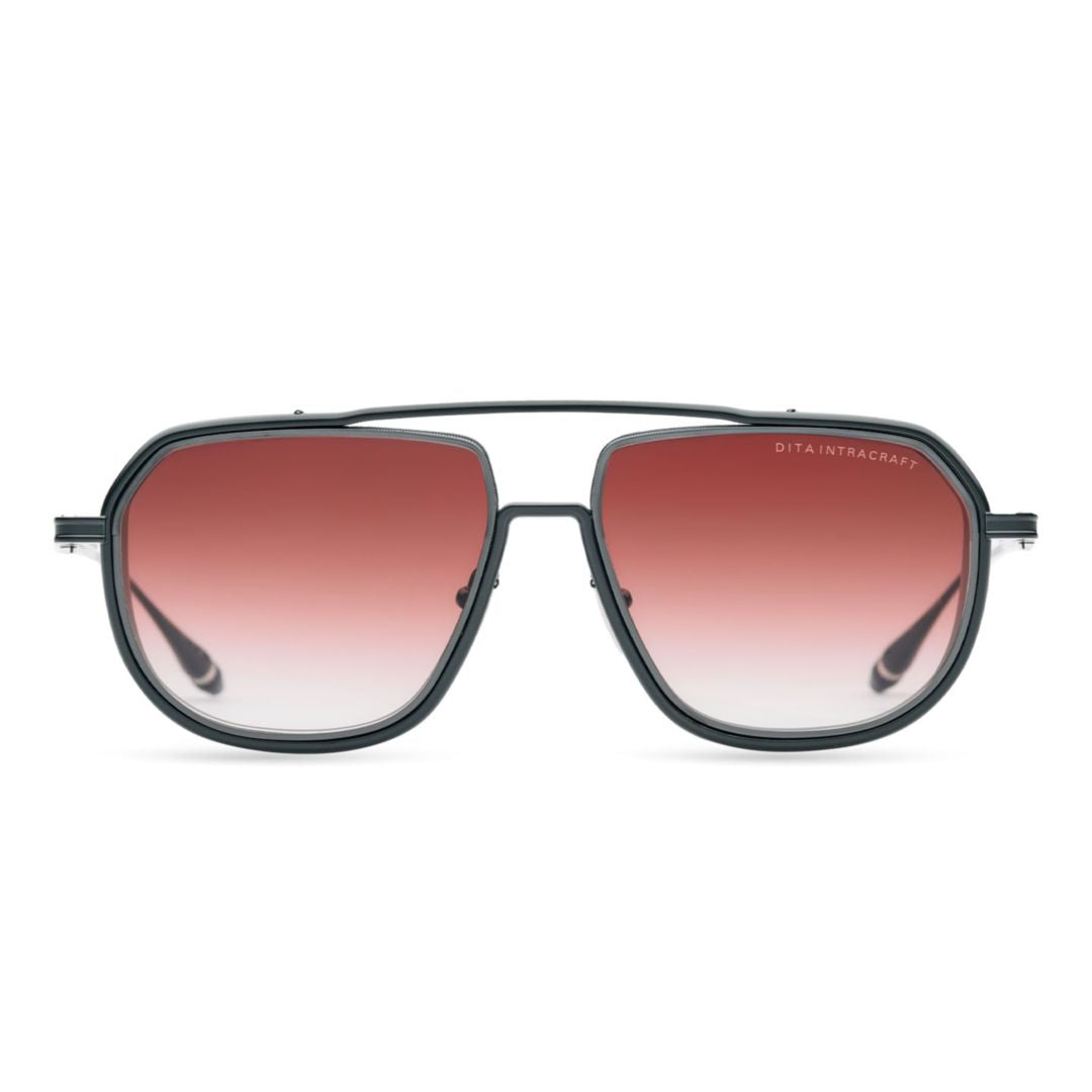 Intracraft Large Rectangular Gradient-Tinted Sunglasses with Double Bridge