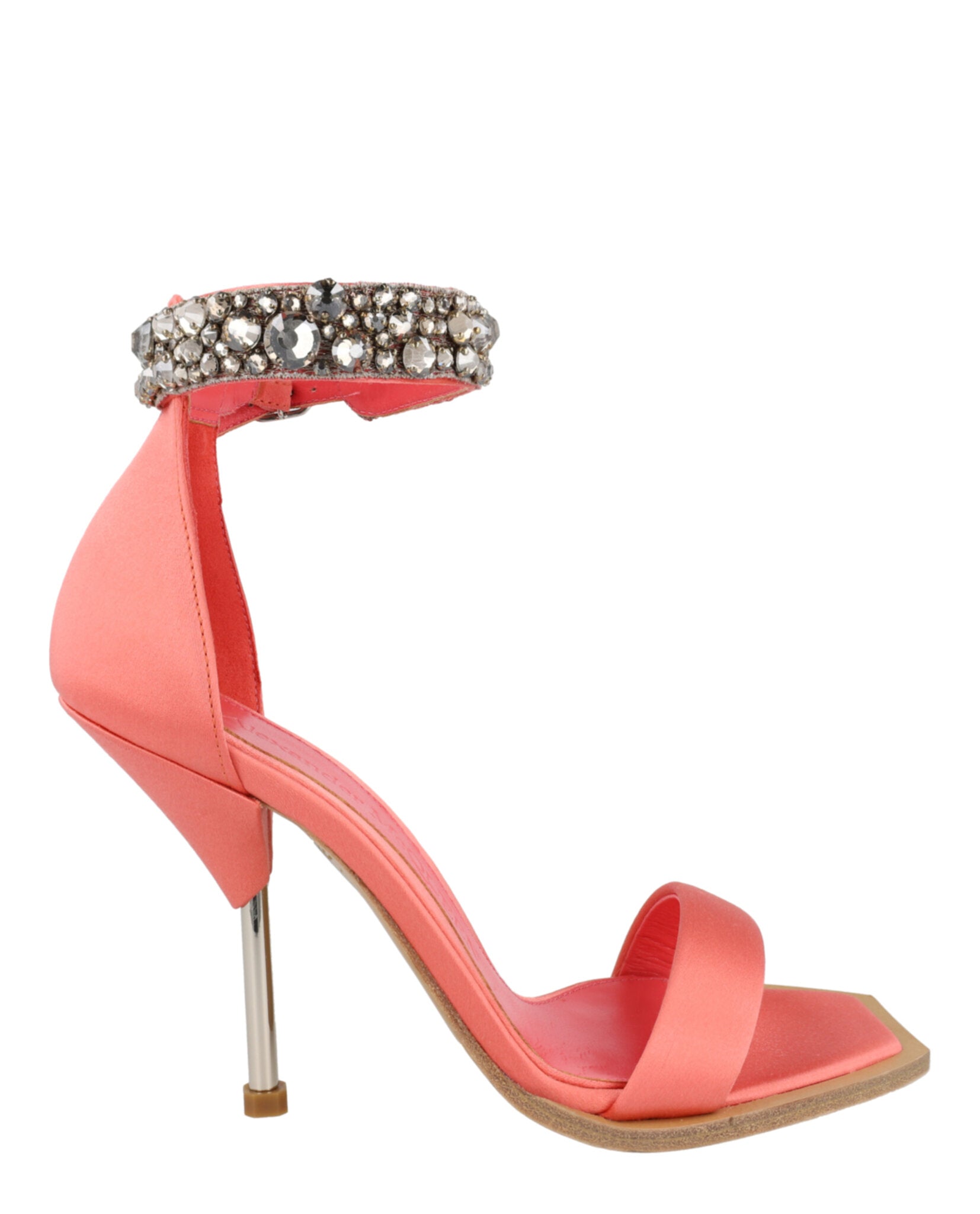 Crystal-Cuff Stiletto Heels