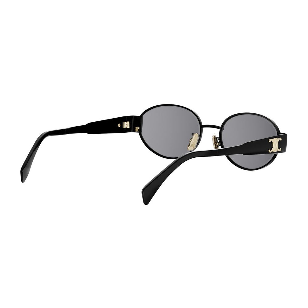 Metal Triomphe Oval Black Metal Triomphe Sunglasses