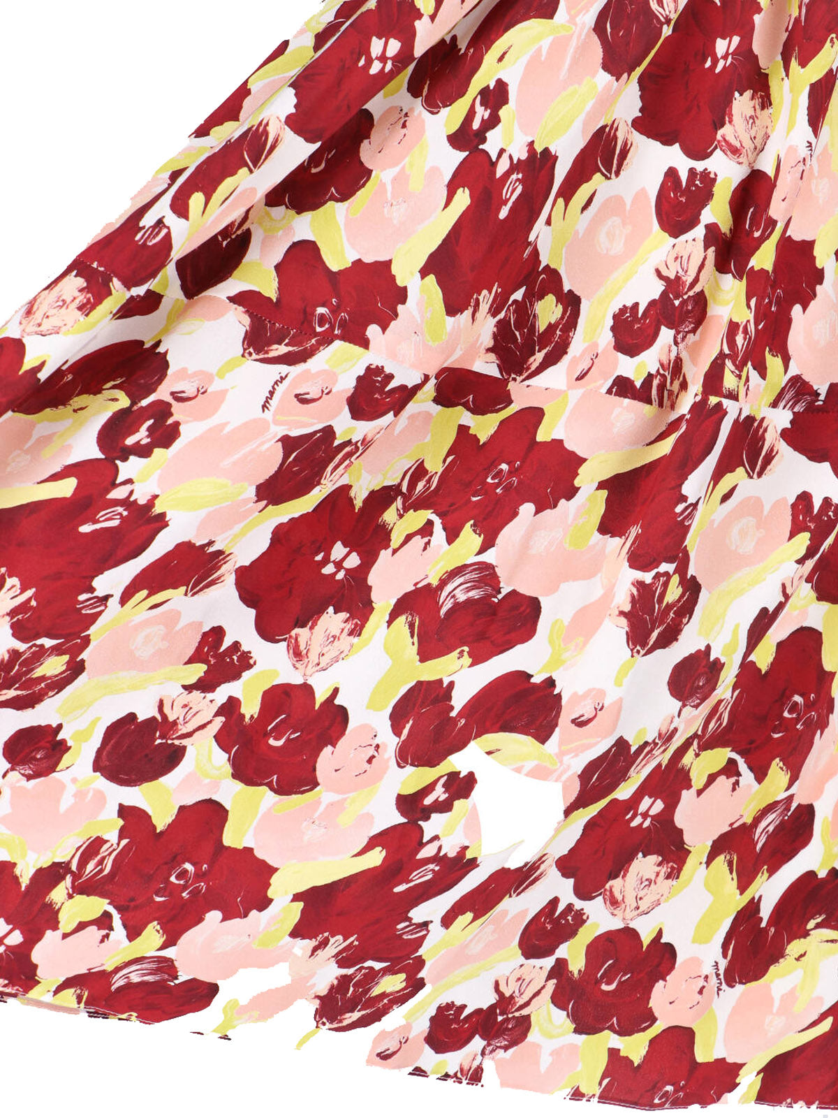 Multicolor Secret Bouquet Silk Skirt