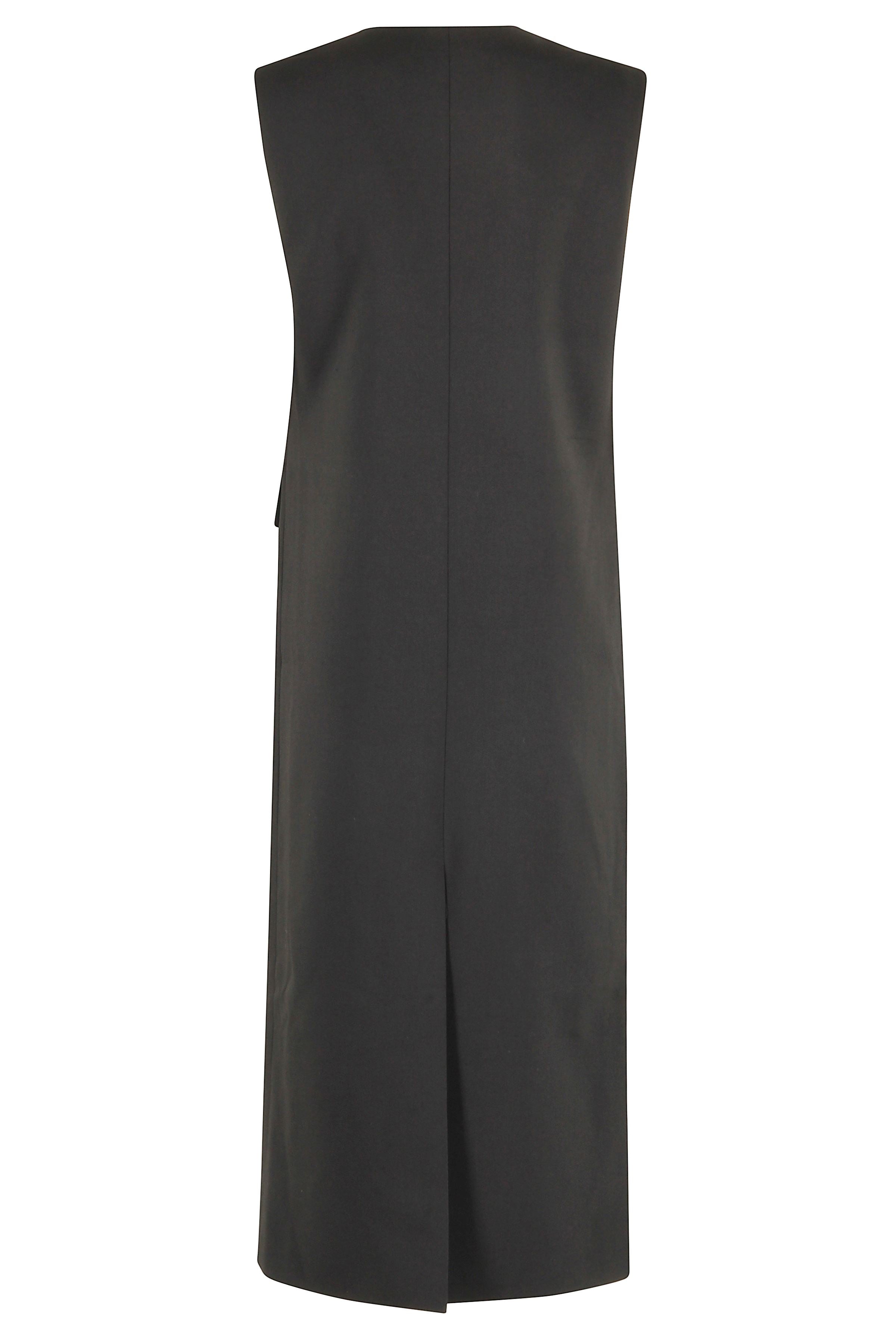 Tailored Midi Dress With V-Neck