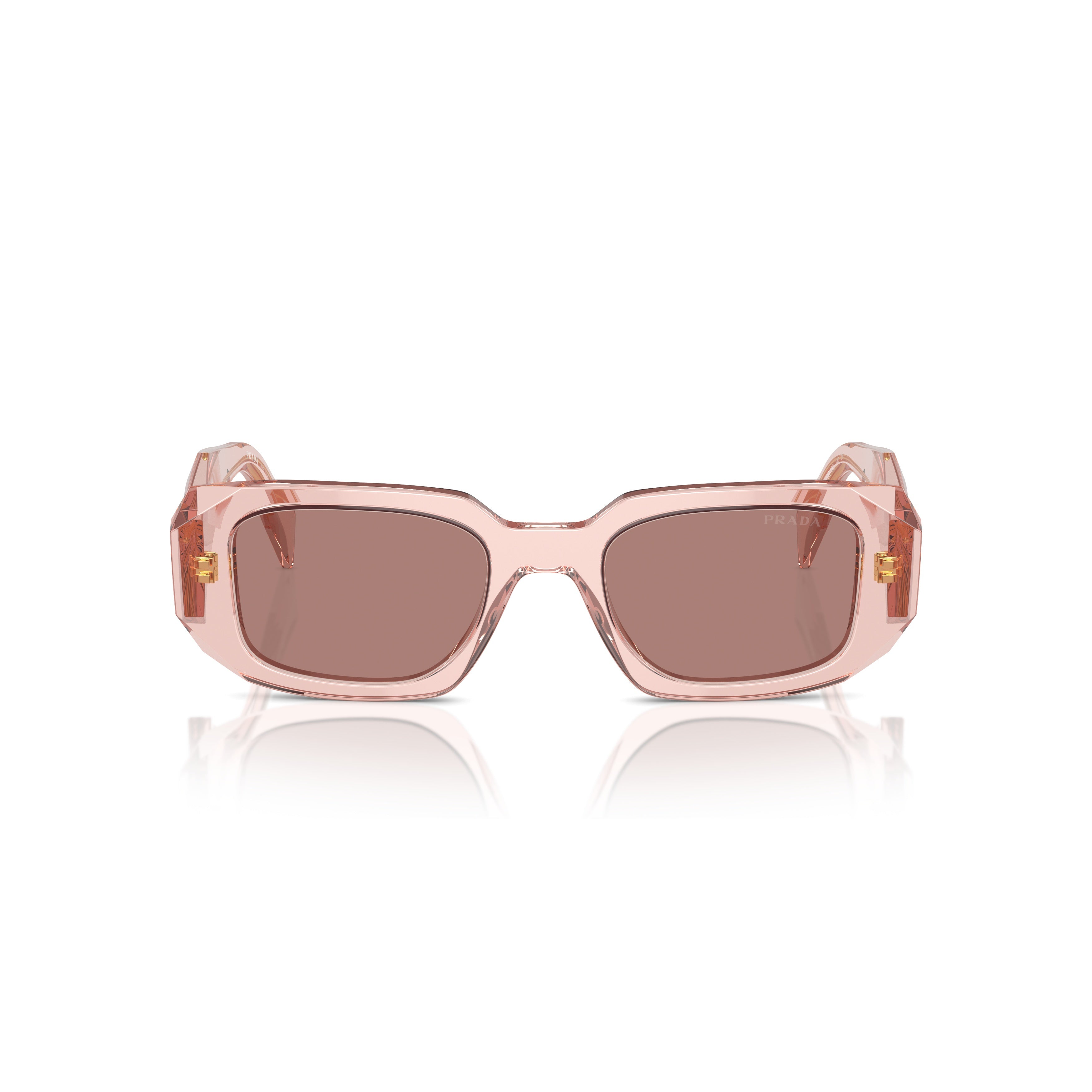 0pr 17ws Geometric Rectangular Frame Pink Acetate Sunglasses