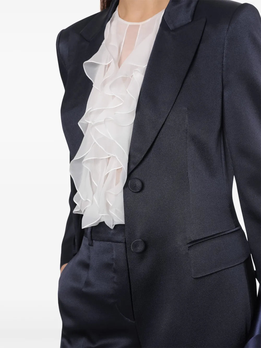 Classic Tailored Jacket with Structured Fit