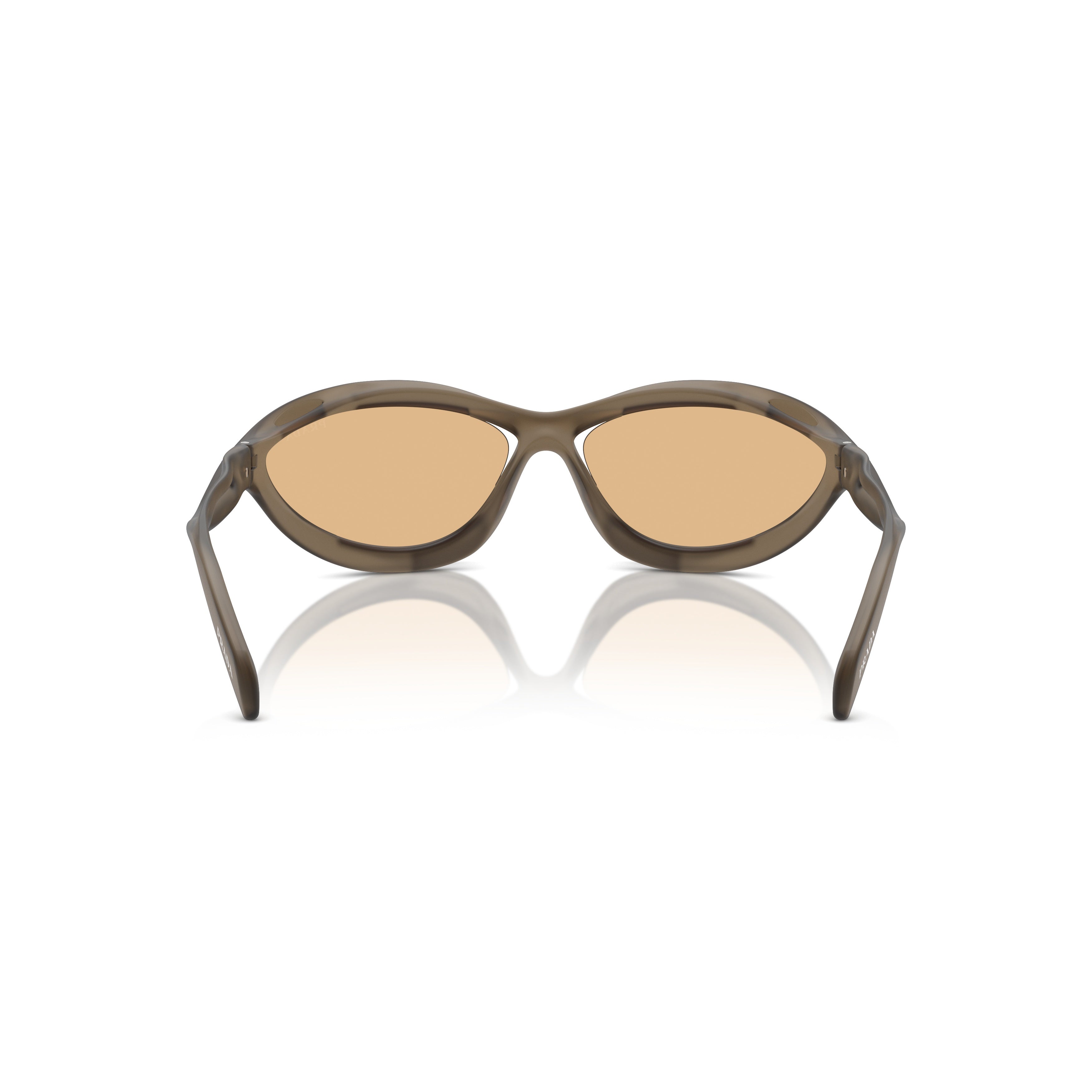0pr A26s Sculptural Brown Sunglasses