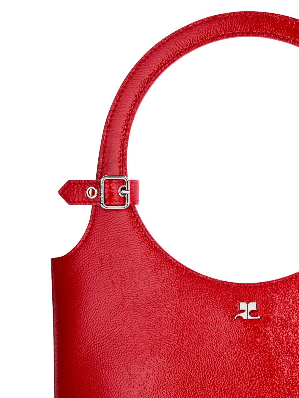 Red  Top Grain Bovine Leather Bag