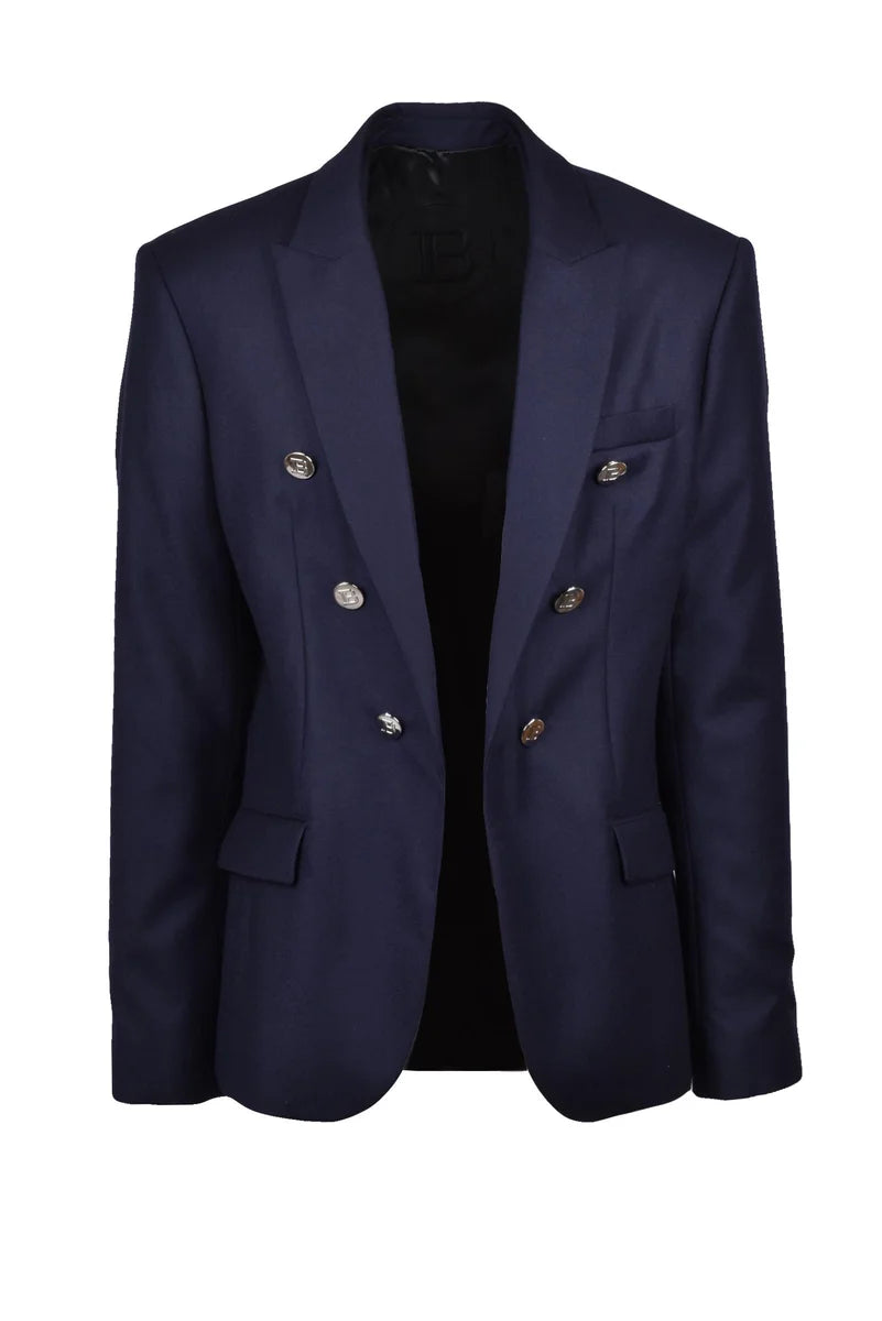 Double-breasted Jacket - Blue