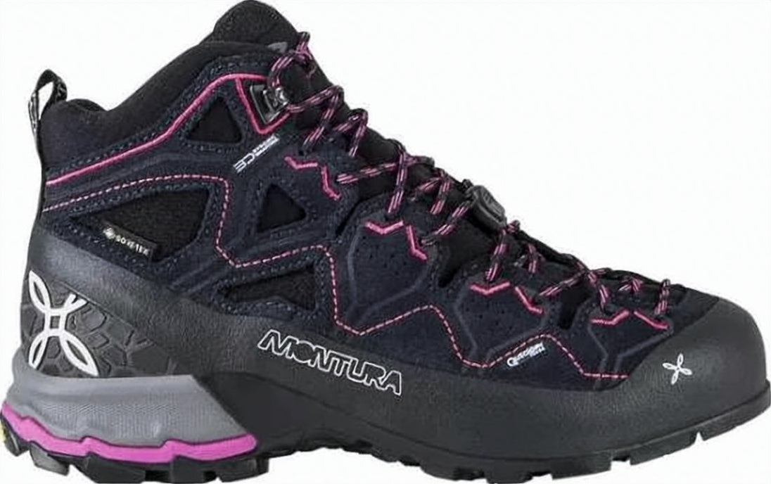 High-Top Black Hiking Boots with Accents