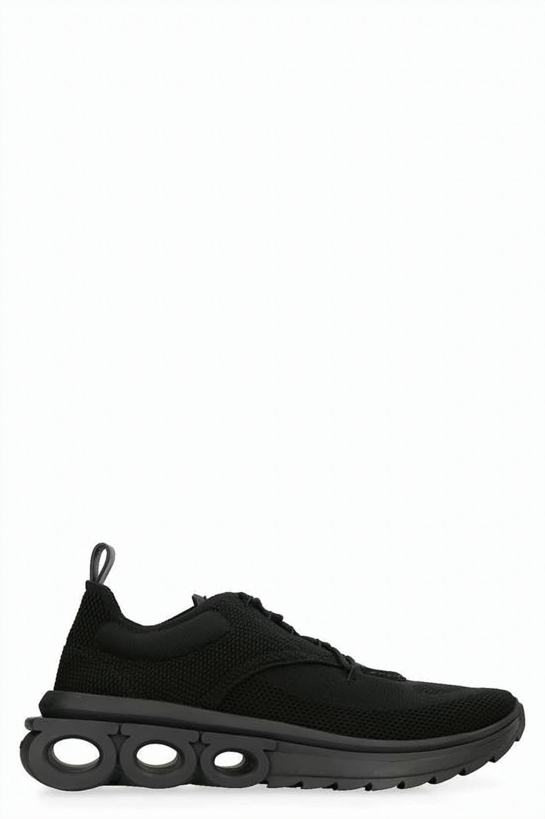All-Black Sole Sneakers with Suede