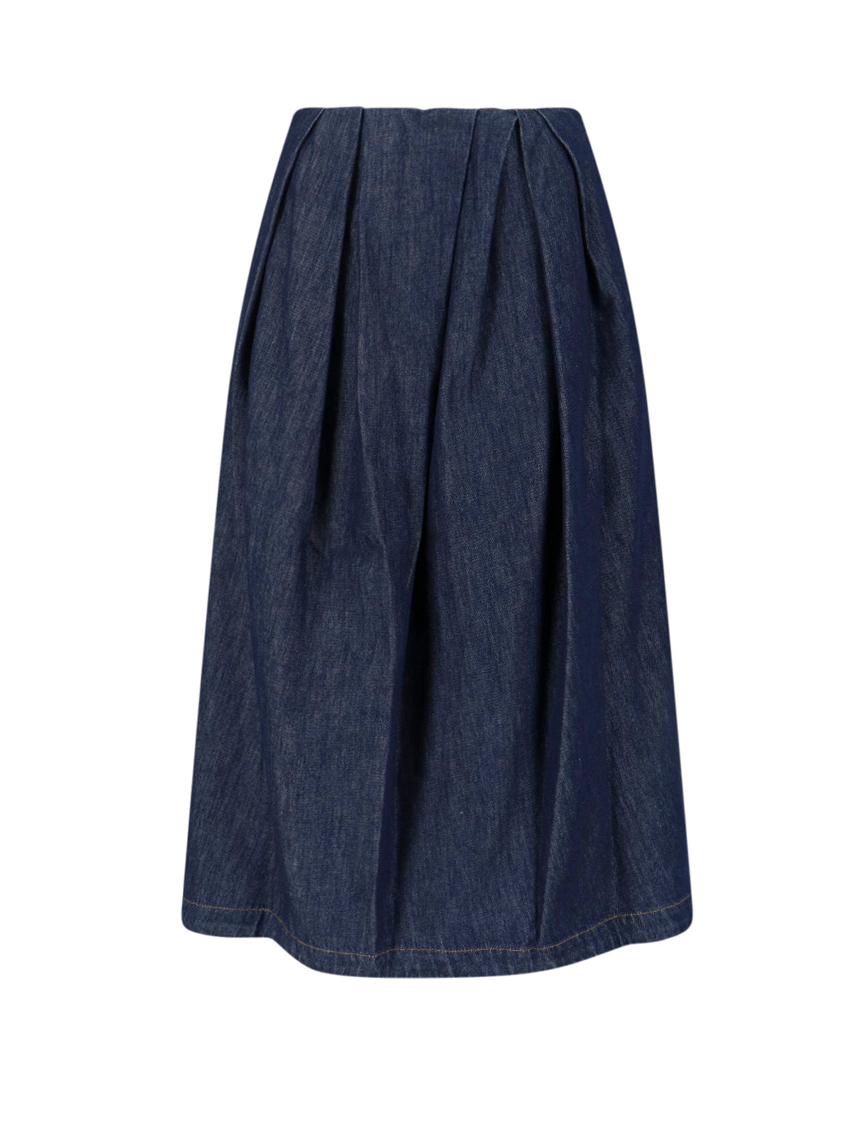 Midi Denim Skirt – Blue