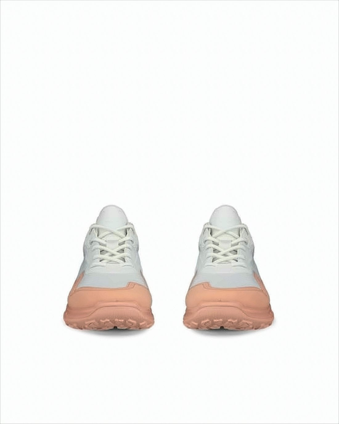 Recycled Polyester Sneakers with Peach Rubber Sole