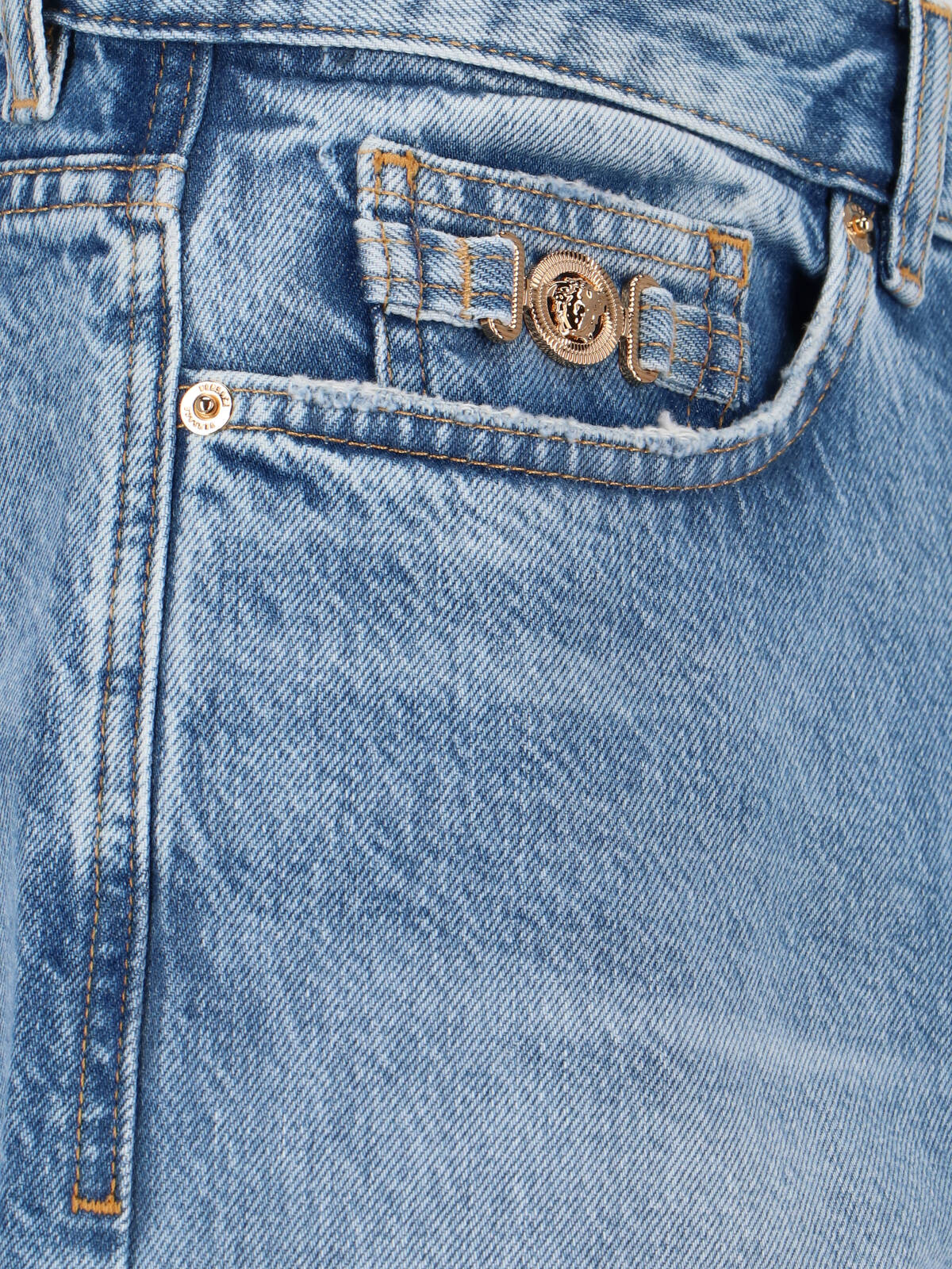 Versace Straight Jeans – Light Blue