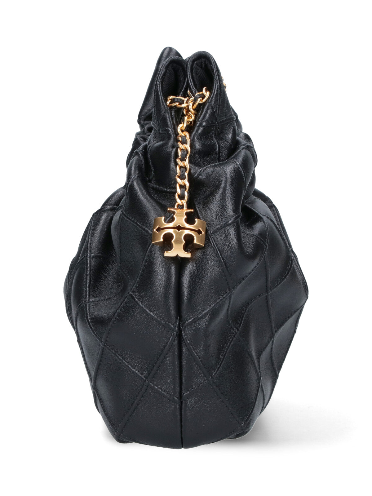 Black Fleming Quilted Lambskin Mini Bag
