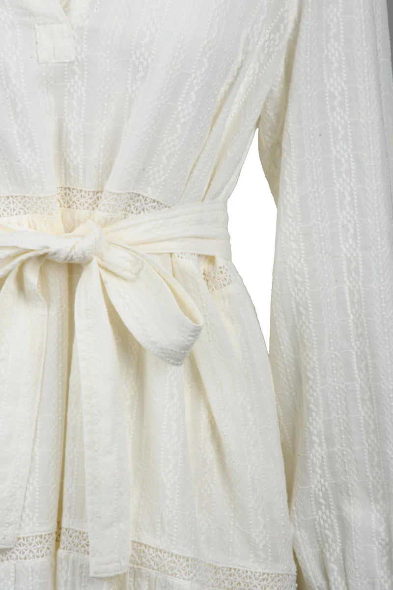 Midi Dress with Relaxed Tiered Design