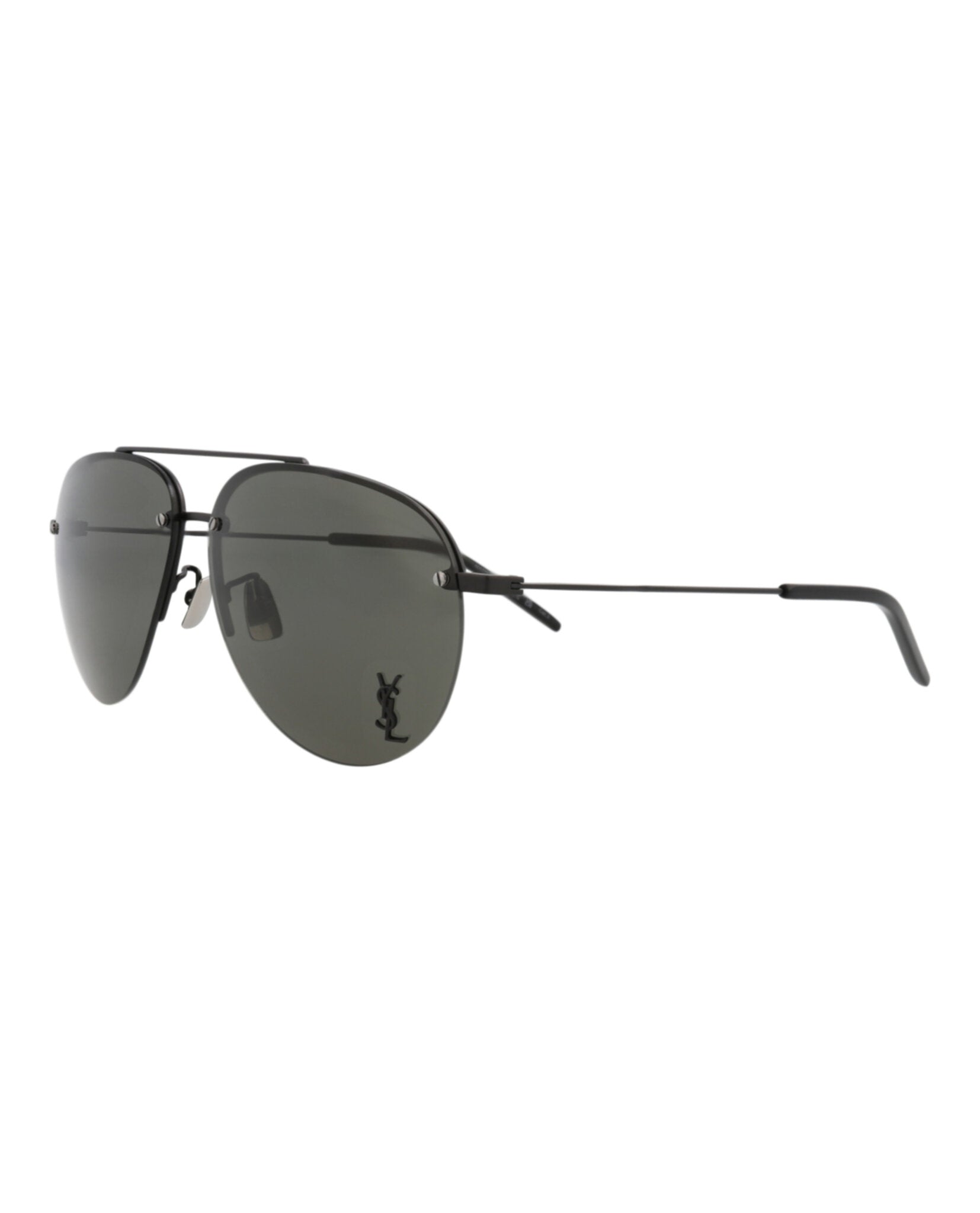 Aviator-Frame Metal Sunglasses