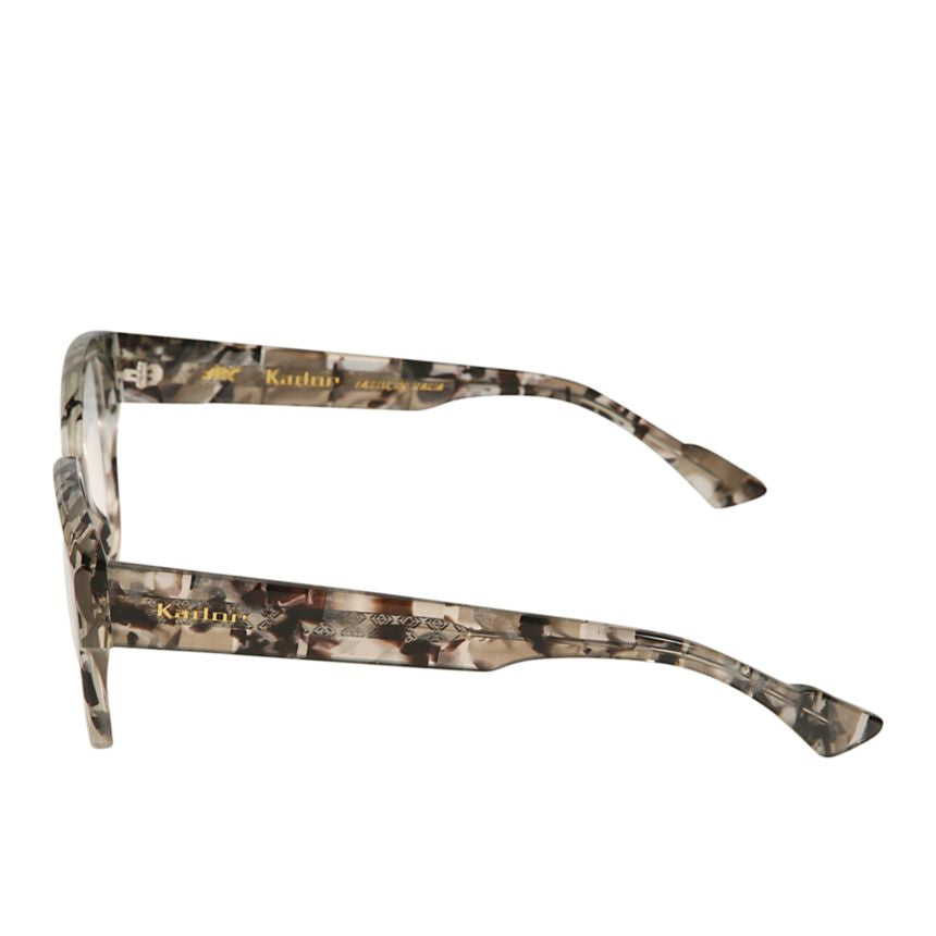 Toska Rectangular Tortoiseshell Sunglasses with Gold-tone Details