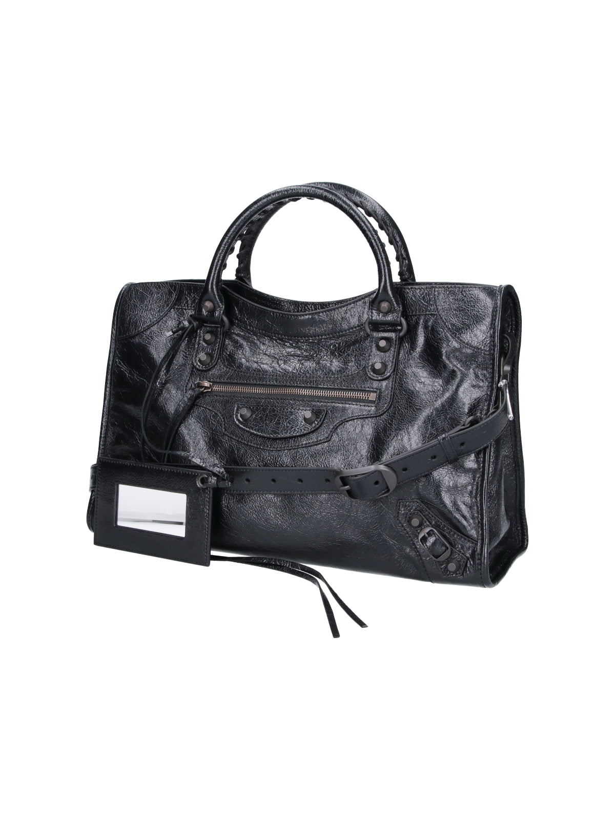 Black Medium Le City Lamb Bag