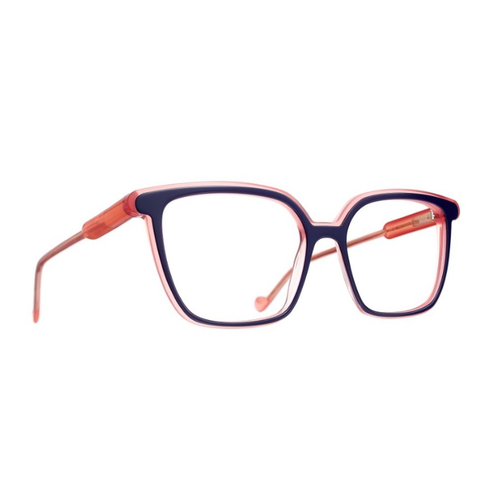 Dual-Tone Square Frame Acetate Sunglasses