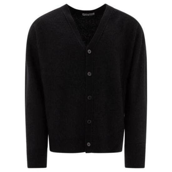 Classic V-Neck Alpaca Knit Cardigan