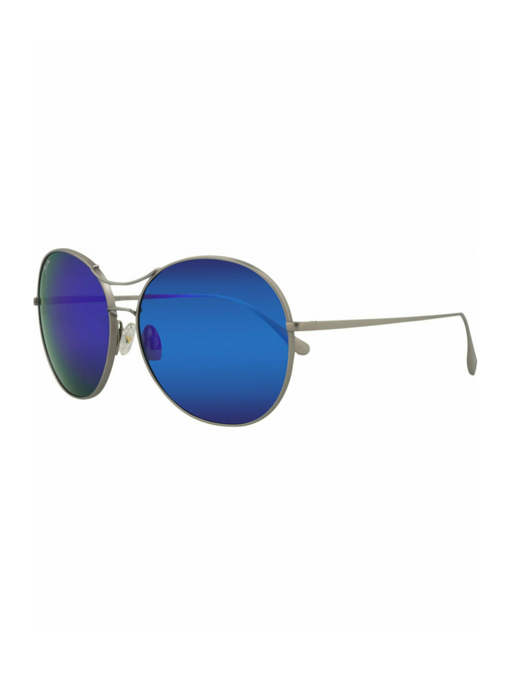 Round-Frame Titanium Sunglasses