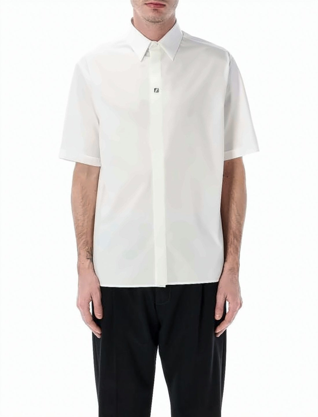 Short-Sleeved Cotton Shirt