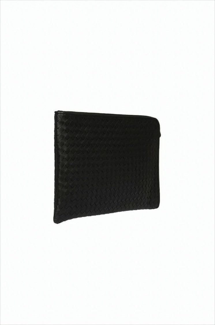 Rectangular Woven Texture Clutch