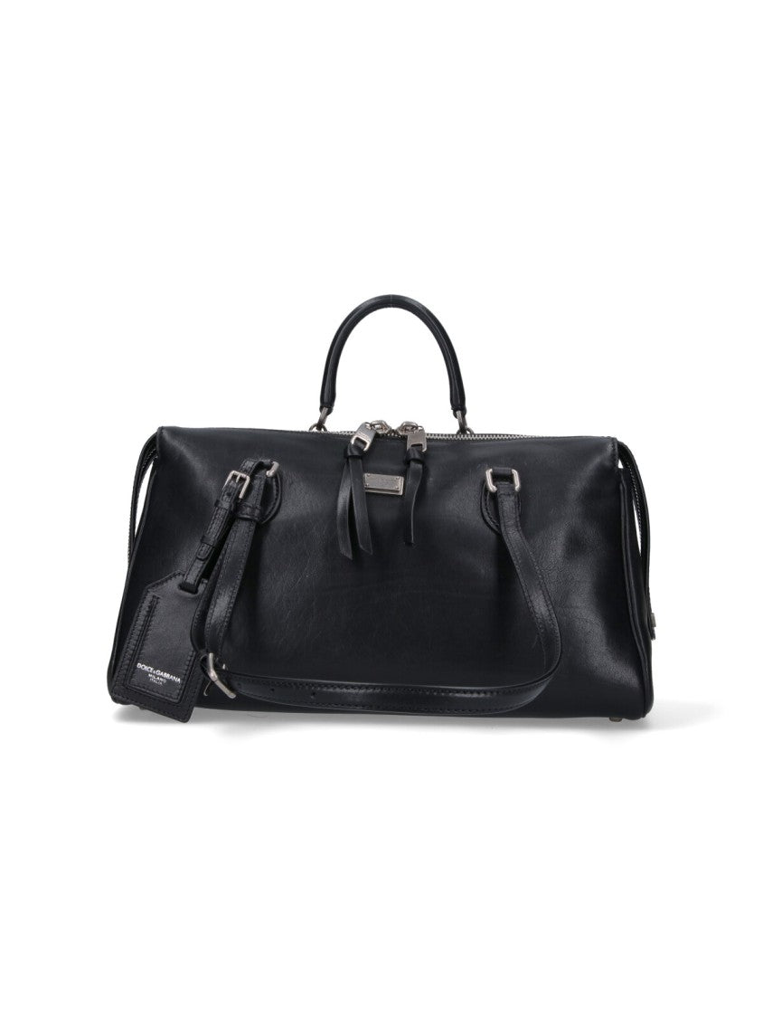 Structured Black Bag With Minimalistic Design