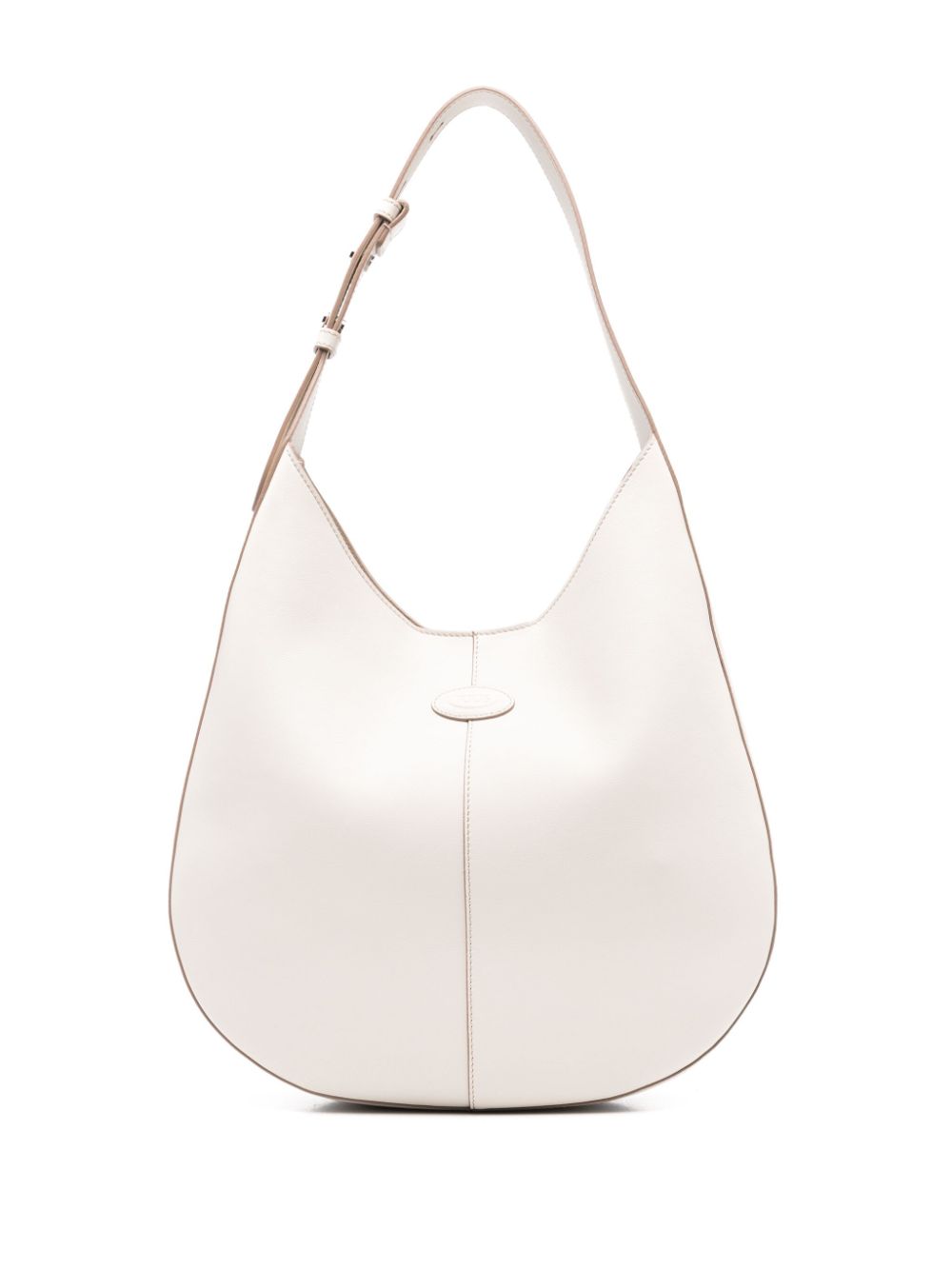 Crescent-Shaped White Bag