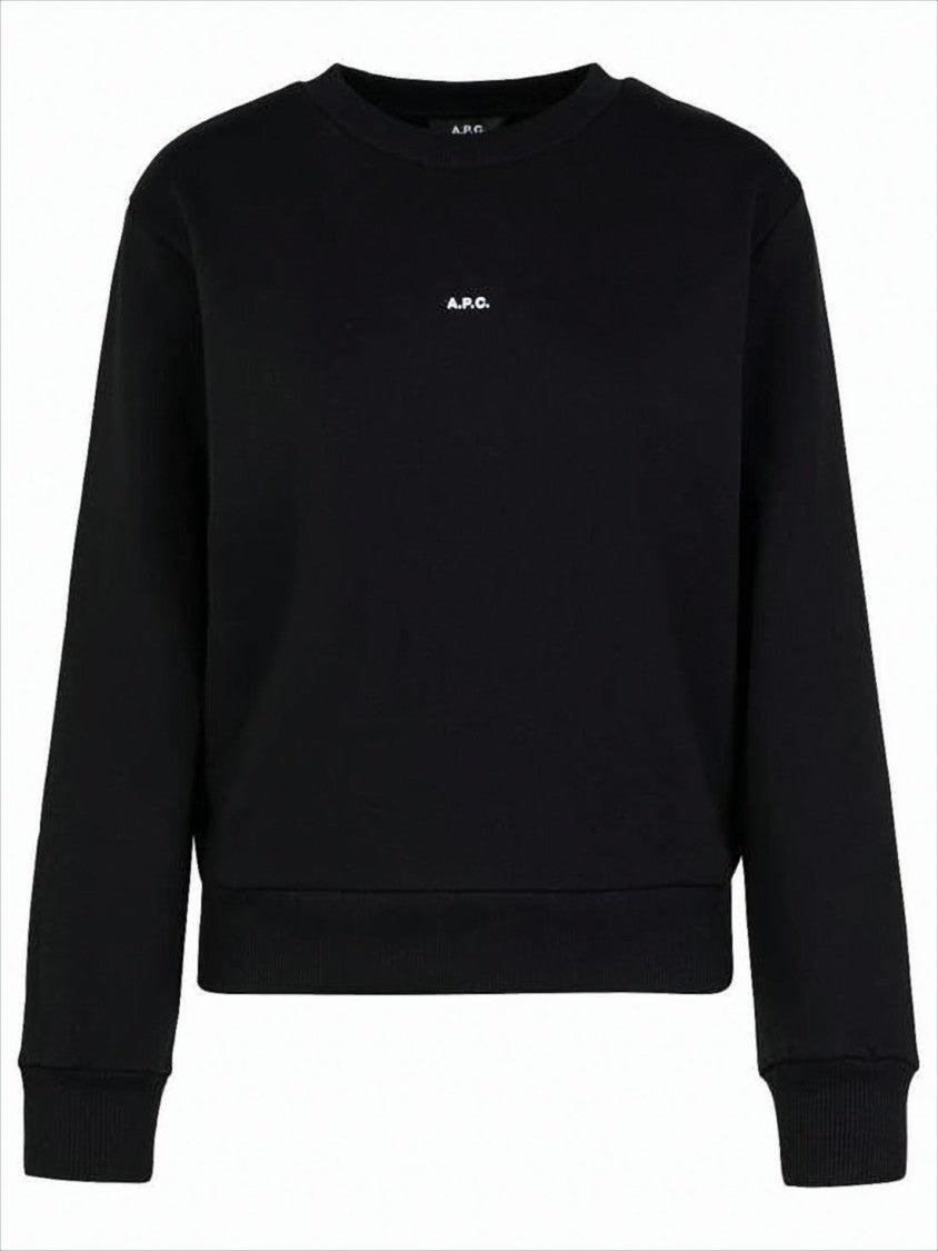 Long-Sleeve Cotton Crew Neck Top