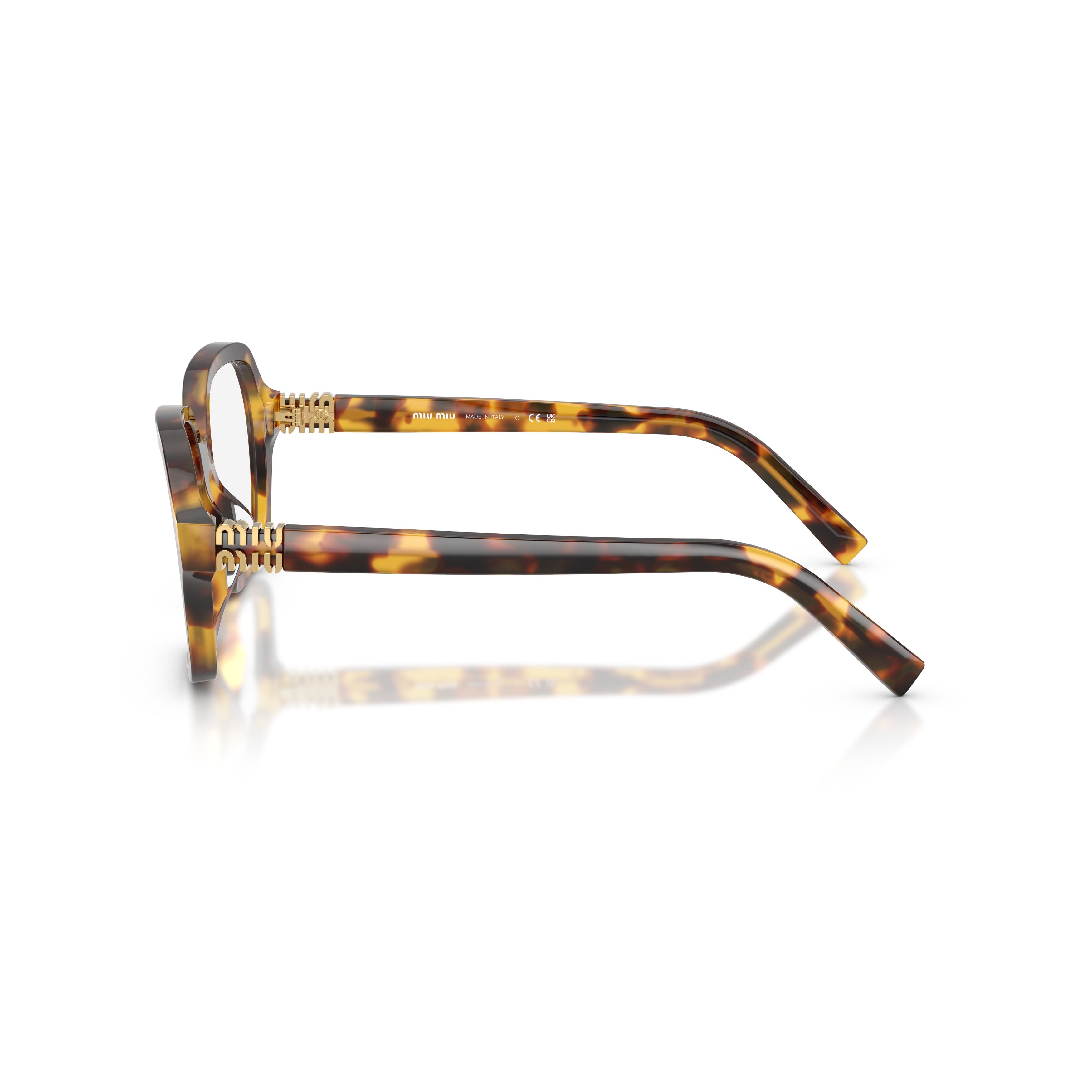 0mu 03yv Oversized Tortoiseshell Square Sunglasses
