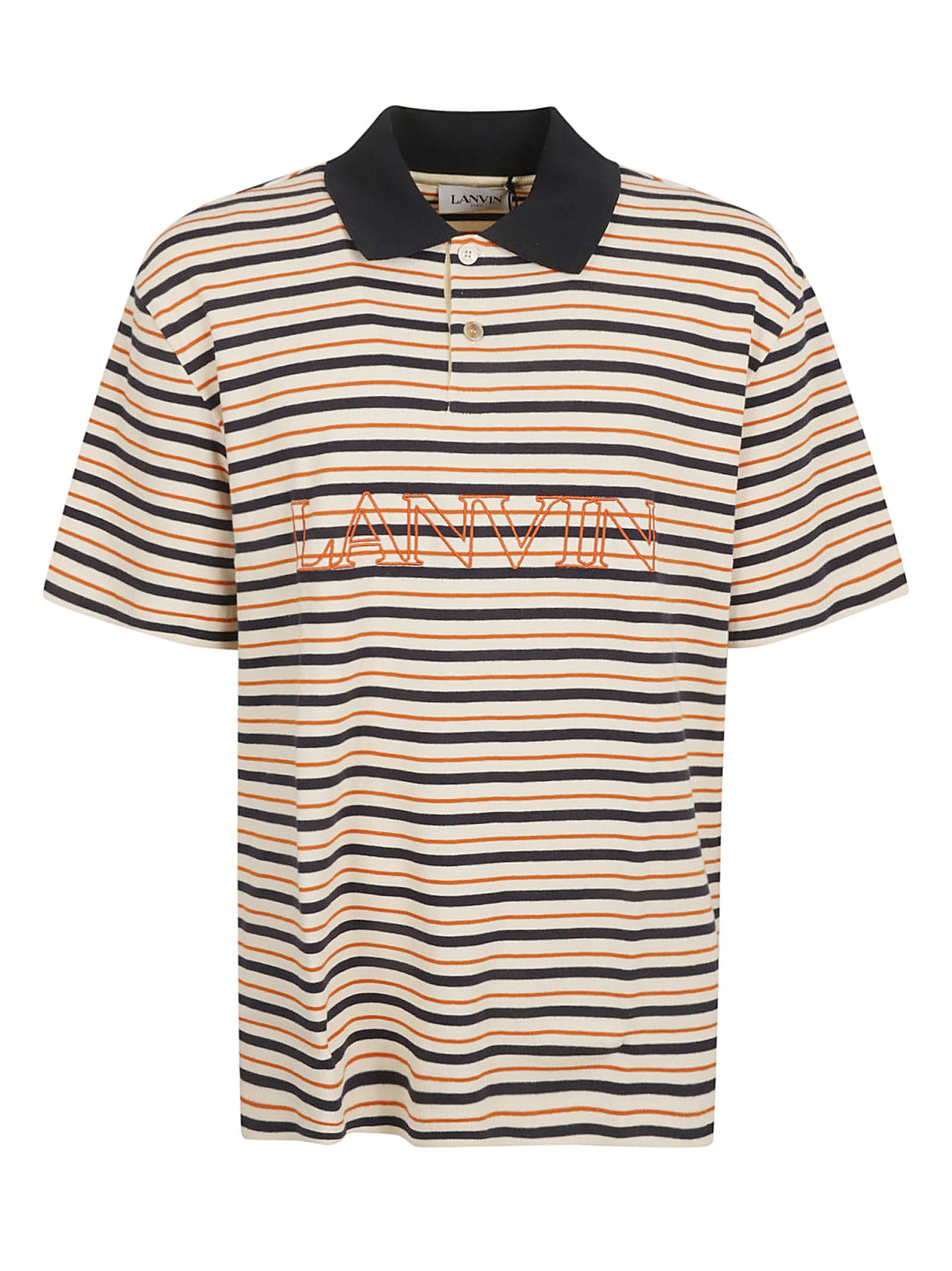 Horizontal Striped Polo Shirt