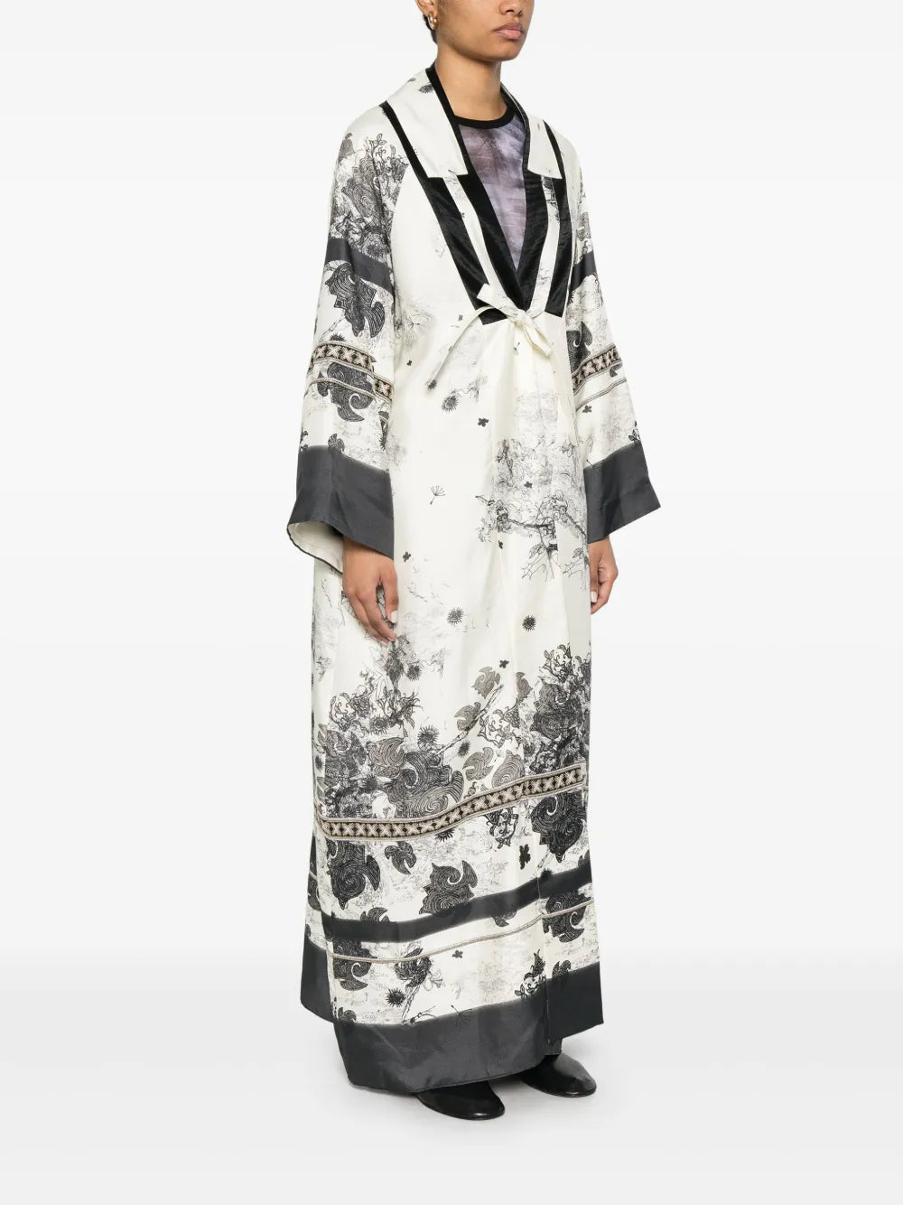 Long Tailored Jacket with Minimalist Design