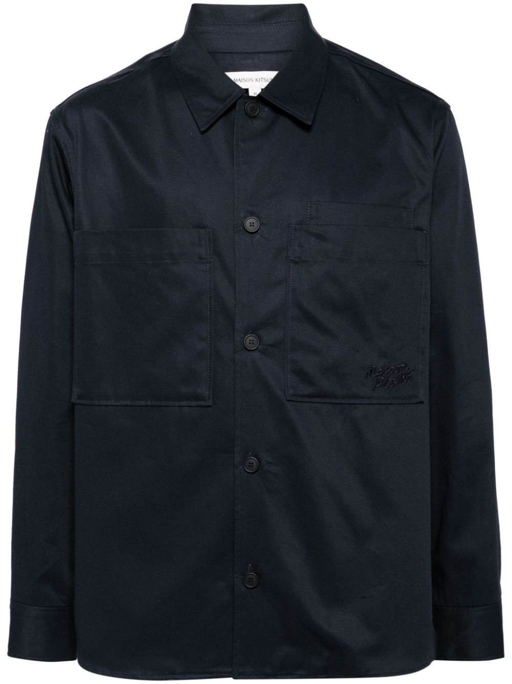 Navy Blue Cotton Shirt