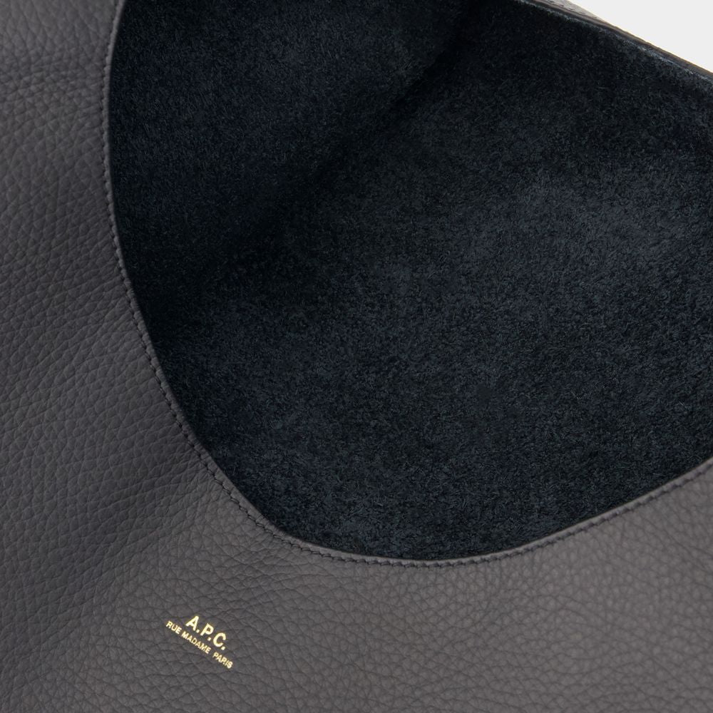 Le Neige Shoulder Bag -Leather - Black