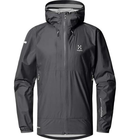 Lightweight Black Jacket With Hood And Zippered Pockets