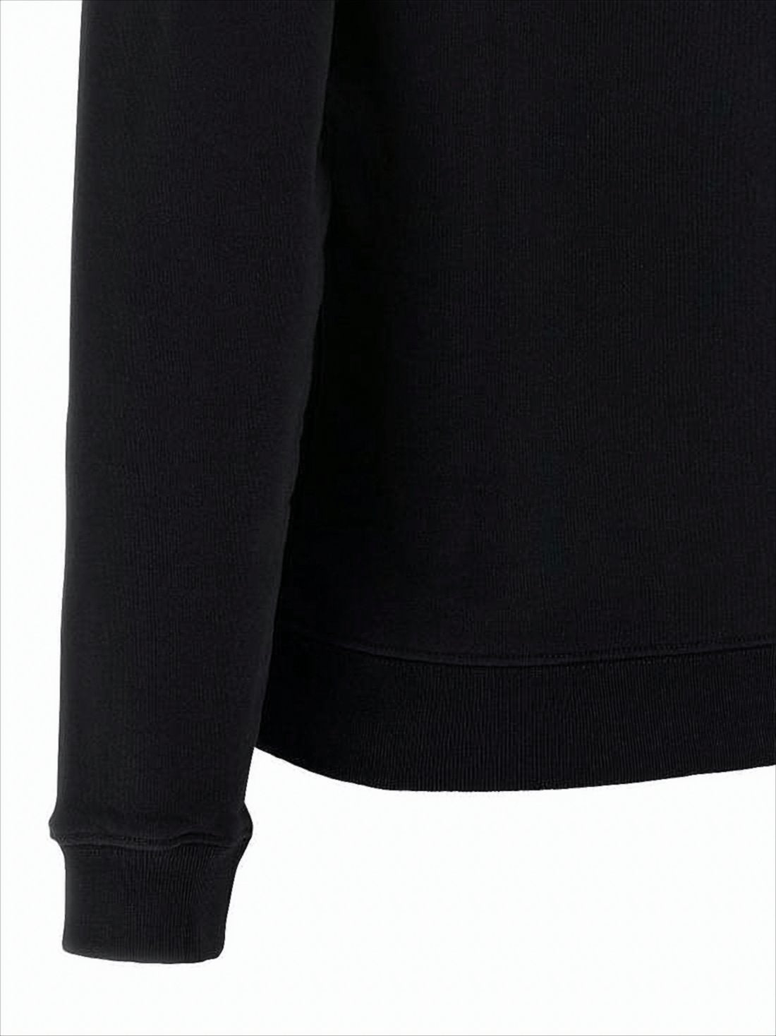 Classic Crewneck Sweatshirt with Embroidered Fox Emblem